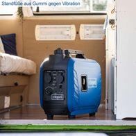 Inverter-Stromerzeuger mit gummiartigen Standfüßen gegen Vibration, Scheppach SG2500i