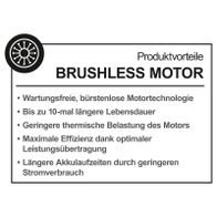 Brushless-Motor mit Wartungsfreiheit und bis zu 10-mal längerer Lebensdauer