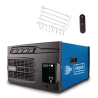 Luftreiniger HDA-14 von Scheppach mit 100W Leistung, 3 Stufen und praktischer Fernbedienung. Inklusive Aufhänger für einfache Montage.