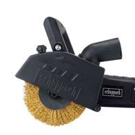Universal-Renovierungsschleifer RMS1300-BE von Scheppach, schwarz, von der Seite gezeigt.