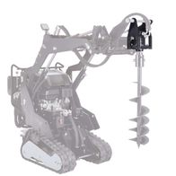 Scheppach-Antriebseinheit für Erdbohrer mit Bohrkopf und Tragarm