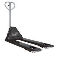Scheppach-Handhubwagen mit ergonomischem Griff und vier Rädern für einfache Handhabung.
