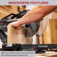 Werkzeug mit besonderer Schnithöhenverlängerung für 180 mm Höhe, praktische Bedienung