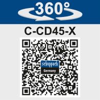 Akku-Schlagbohrmaschine C-CD45-X mit 360°-Funktion, 45Nm Drehmoment, 19+1 Drehmomentstufen, inkl. 2Ah Akku und 2,4A Ladegerät.