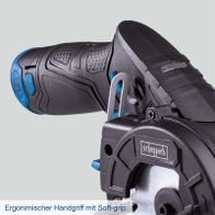 Ergonomischer Handgriff mit Soft-Grip für besseren Halt und Komfort beim Arbeiten