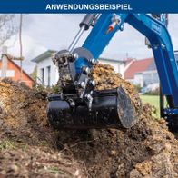 Scheppach-Arm mit hydraulischem Greifwerkzeug für Erd- und Materialbehandlung