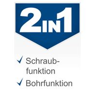 Der Akku-Bohrschrauber C-DD45-X von Scheppach bietet eine Schraubfunktion und eine Bohrfunktion für vielseitige Anwendungen.