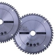 HW Kreissägeblatt-Set (2-teilig) Ø 254 x 30 x 2,8 x 1,6 / 48 / 60 Z. Scheppach. Vorderansicht der beiden Kreissägeblätter auf weißem Hintergrund.