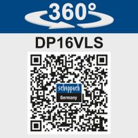 Scheppach Tischbohrmaschine mit 360°-Drehfunktion und QR-Code für Bedienungshinweise