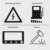 Der Inverter Stromerzeuger PISE 3400 A1 Parkside LB4 bietet Überlastungsschutz, ist spritsparend, verfügt über ein Digitaldisplay und ist robust.