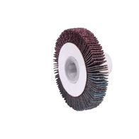 Scheppach Schleiflamellenbürste mit Abstreifring, Detailansicht