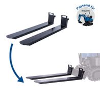 Scheppach-Palettengabel mit Montageaufnahmen für Mini-Bagger, inkl. Halterungen für EXC815