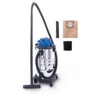 Elektro Nass-/Trockensauger VC30v2 Scheppach mit 1200W Leistung, 2m Schlauchlänge, 3m Anschlusskabel und 30L Fassungsvermögen. Erzeugt einen Saugdruck von 20kPa.