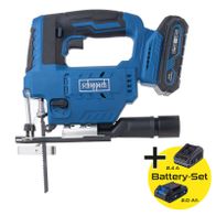 Scheppach-Werkzeugset mit Akkubohrer und Batterie-Set (2,0 Ah) für präzise Bohrungen und Akkuladung