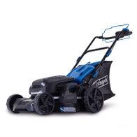 Scheppach Akku-Rasenmäher mit LED-Beleuchtung, variabler Radantrieb und 7-facher Schnitthöhe, inklusive Akkus und Ladegeräte