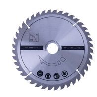 HW Kreissägeblatt Ø 216 mm x 30 mm / Z40 Scheppach. Vorderansicht des Sägeblatts mit 40 Zähnen. Max. Drehzahl 7000 min⁻¹. Geeignet für Holzwerkstoffe (HW).