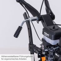 Verstellbarer Höhenführungsschuh für ergonomisches Arbeiten auf Scheppach-Maschine