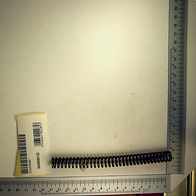 Druckfeder von Scheppach, Artikelnummer 3045080122, gezeigt von der Seite.