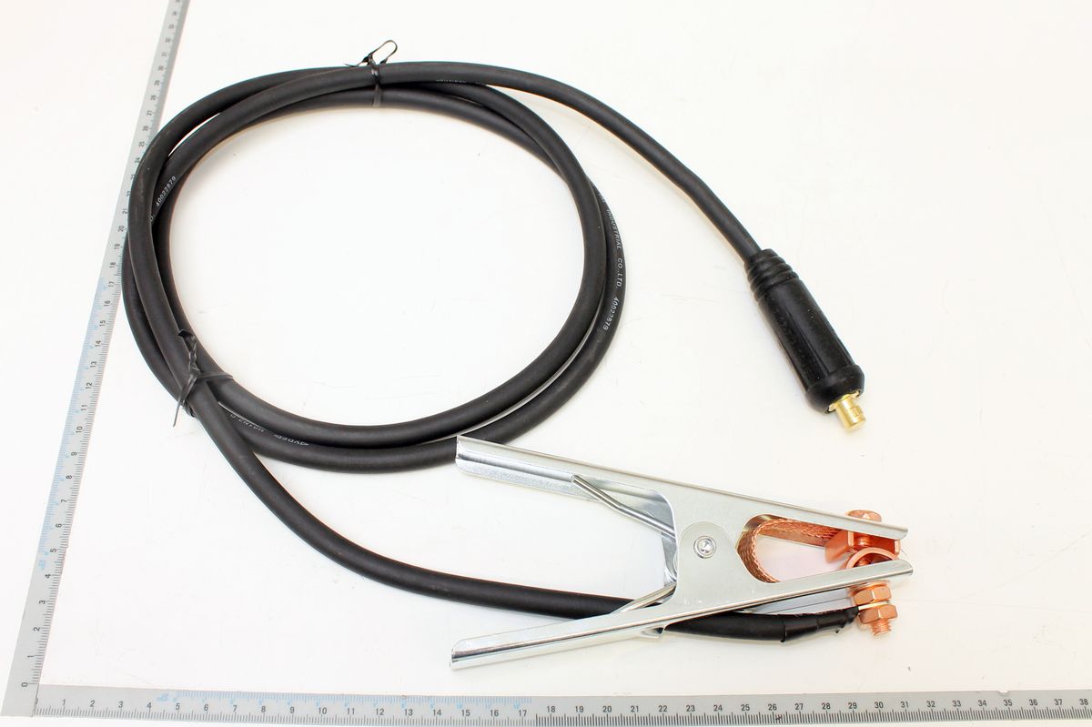 Scheppach-Messkabel mit Anschlussklemme und Crimpzange für 16 mm²-Kabel