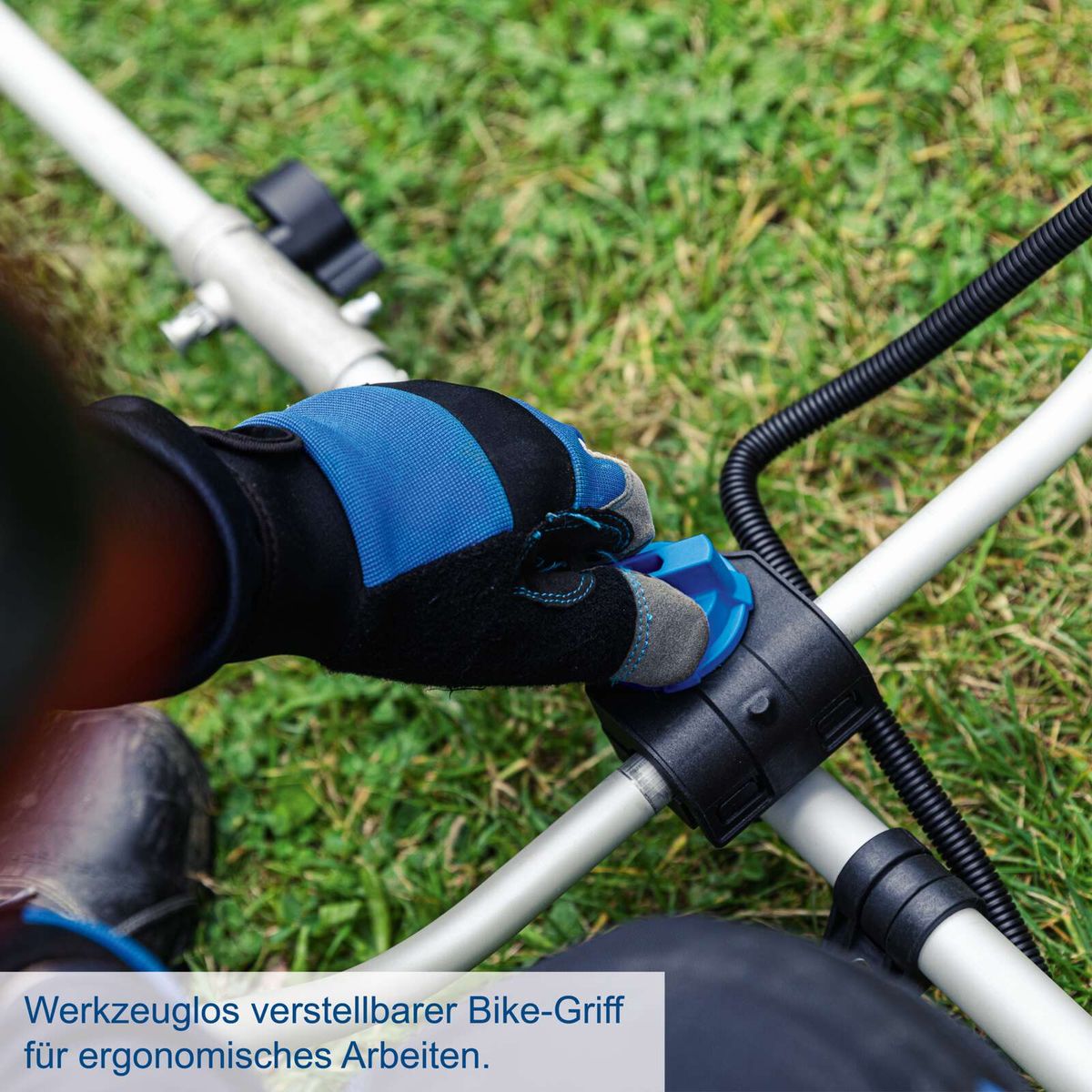 Ergonomischer verstellbarer Bike-Griff für präzises Arbeiten mit Scheppach-Tool