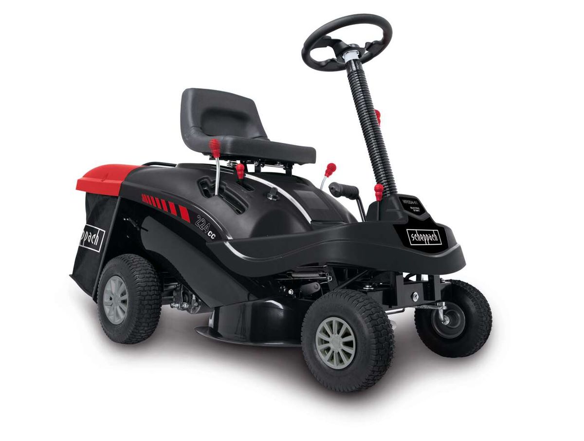 Aufsitzrasenmäher MR224-61 von Scheppach mit Sitz und Lenkrad