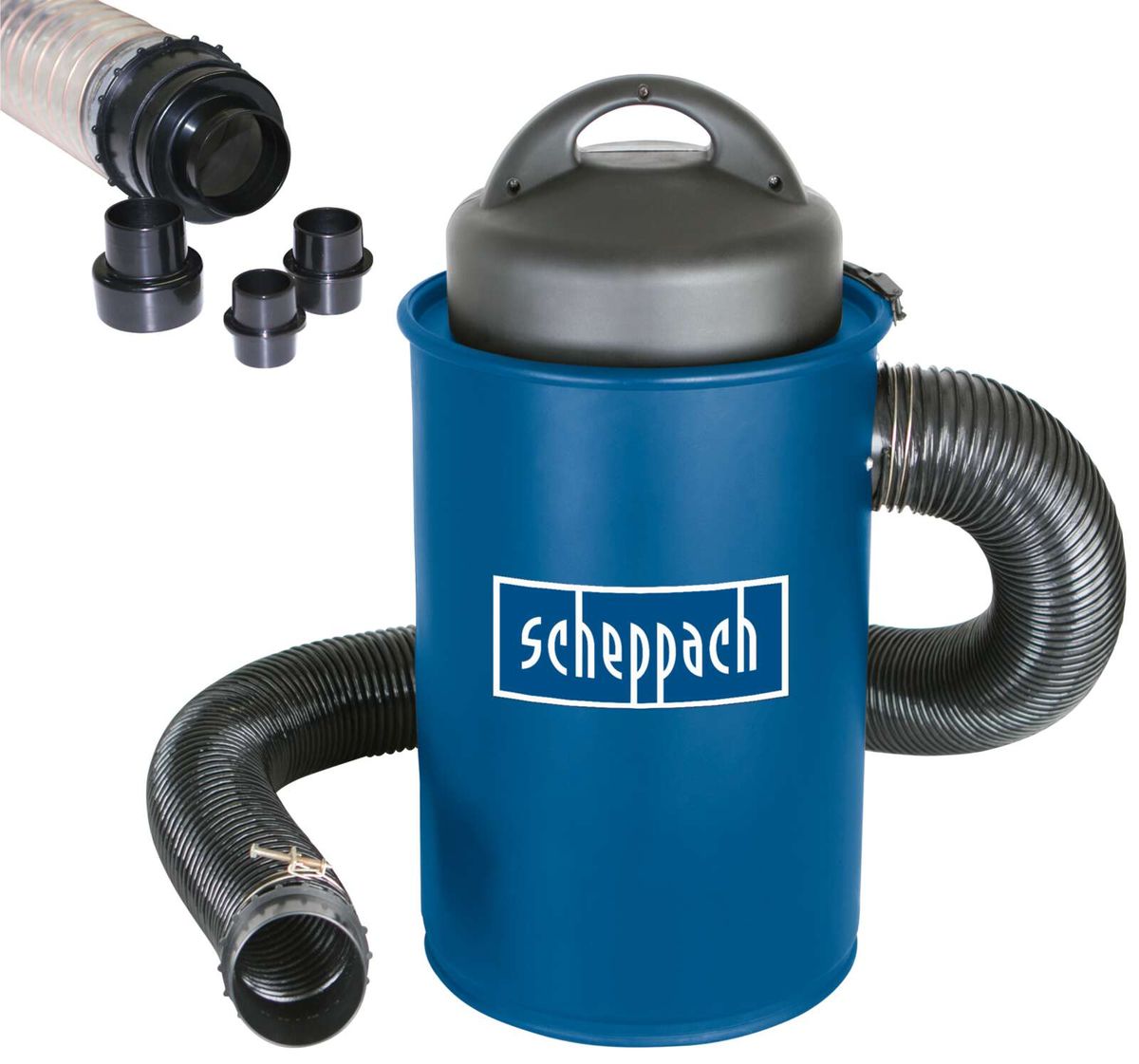 Scheppach-DIY-Set mit flexiblen Schläuchen und Anschlussstutzen