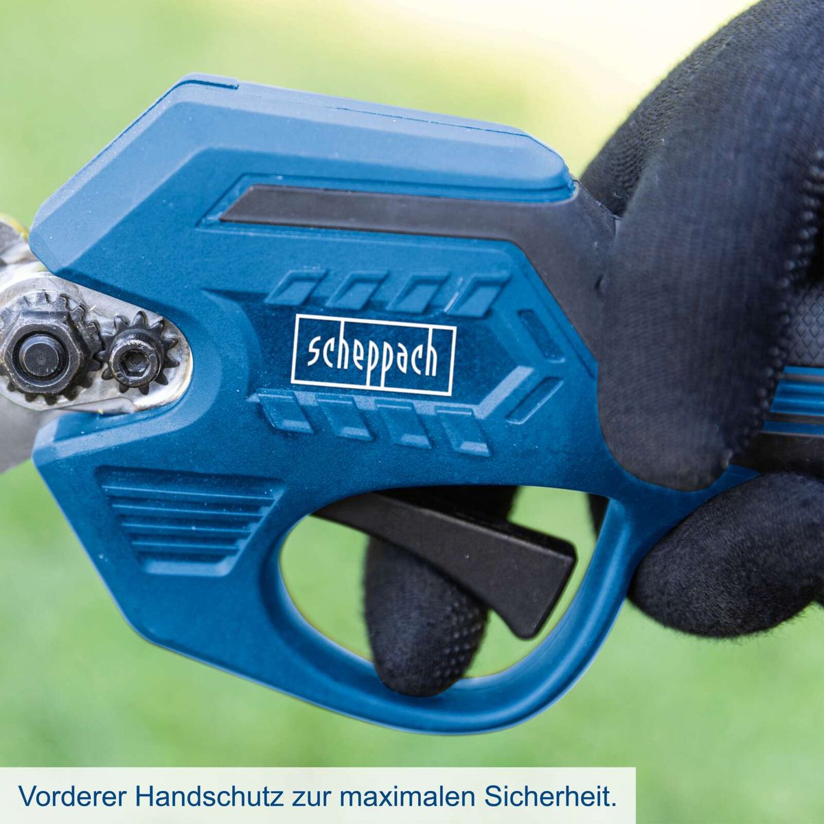 Frontale Handschutz für maximale Sicherheit bei Scheppach-Pruning Shears