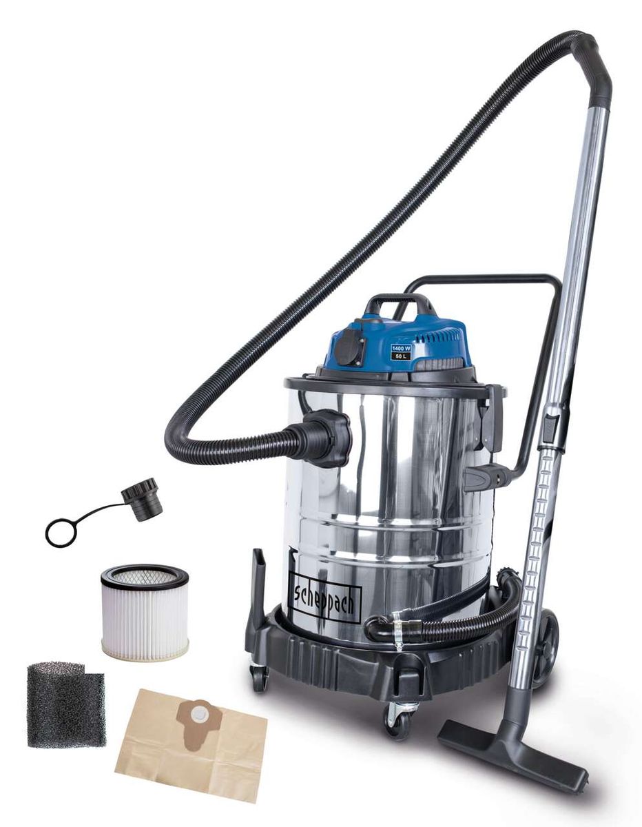 Scheppach-Nass- und Trockensauger mit Filterset und Beutel