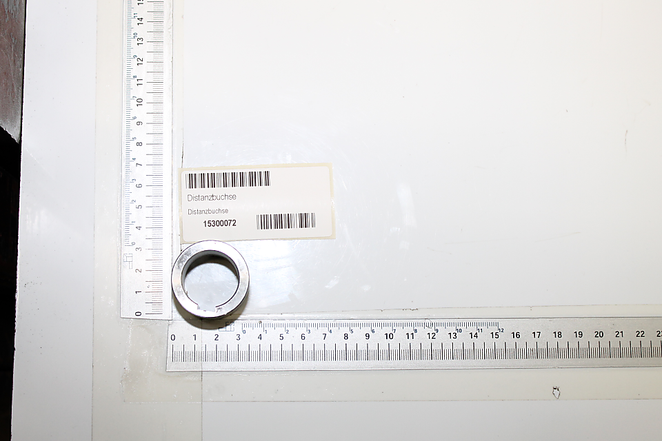 Distanzbuchse mit Messmarkierung und Beschriftung für Scheppach-Produkte