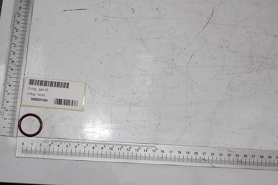 Scheppach O-Ring (Teil 43) mit Beschriftung und Barcode, intern 3908301054