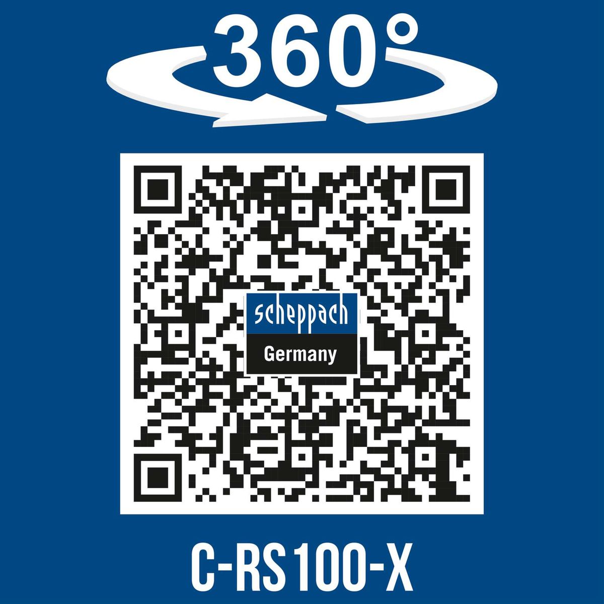 360°-Drehbare Akku-Säbelsäge mit QR-Code für Scheppach C-RS100-X