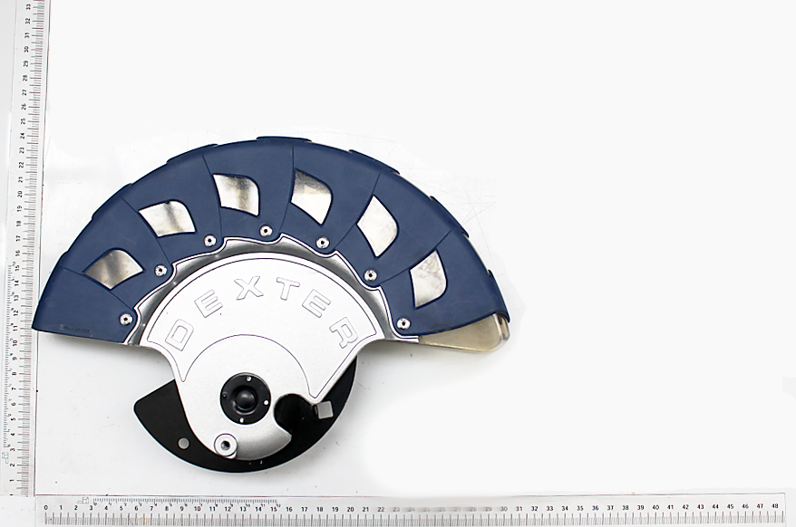 Scheppach-Sägeblattschutz für Unterseite mit Markierung und Halterung