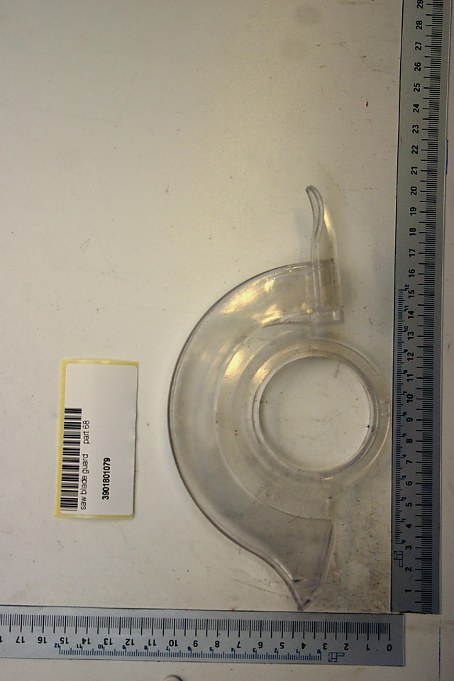 Scheppach-Sägeblattschutz mit integriertem Halter für Schutzvorrichtung