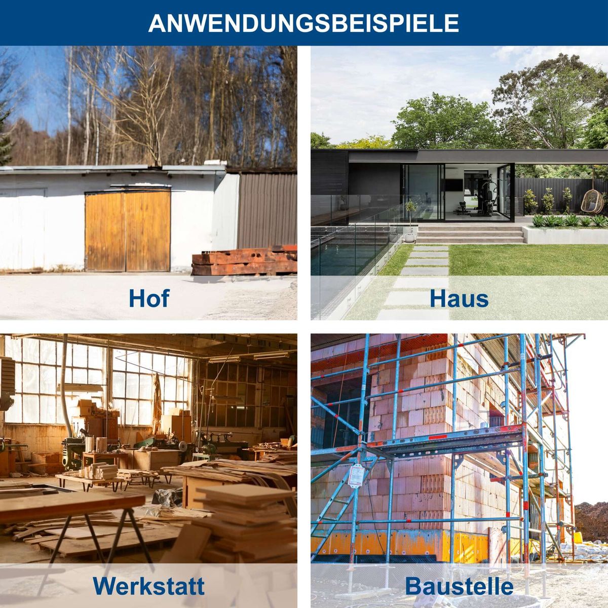 Werkstatt- und Baustellenanwendungen für den Kettenzug CB02 von Scheppach mit 2000 kg Tragkraft und 3000 mm Hubhöhe, inkl. Bedienkette für präzise Hebeoperationen