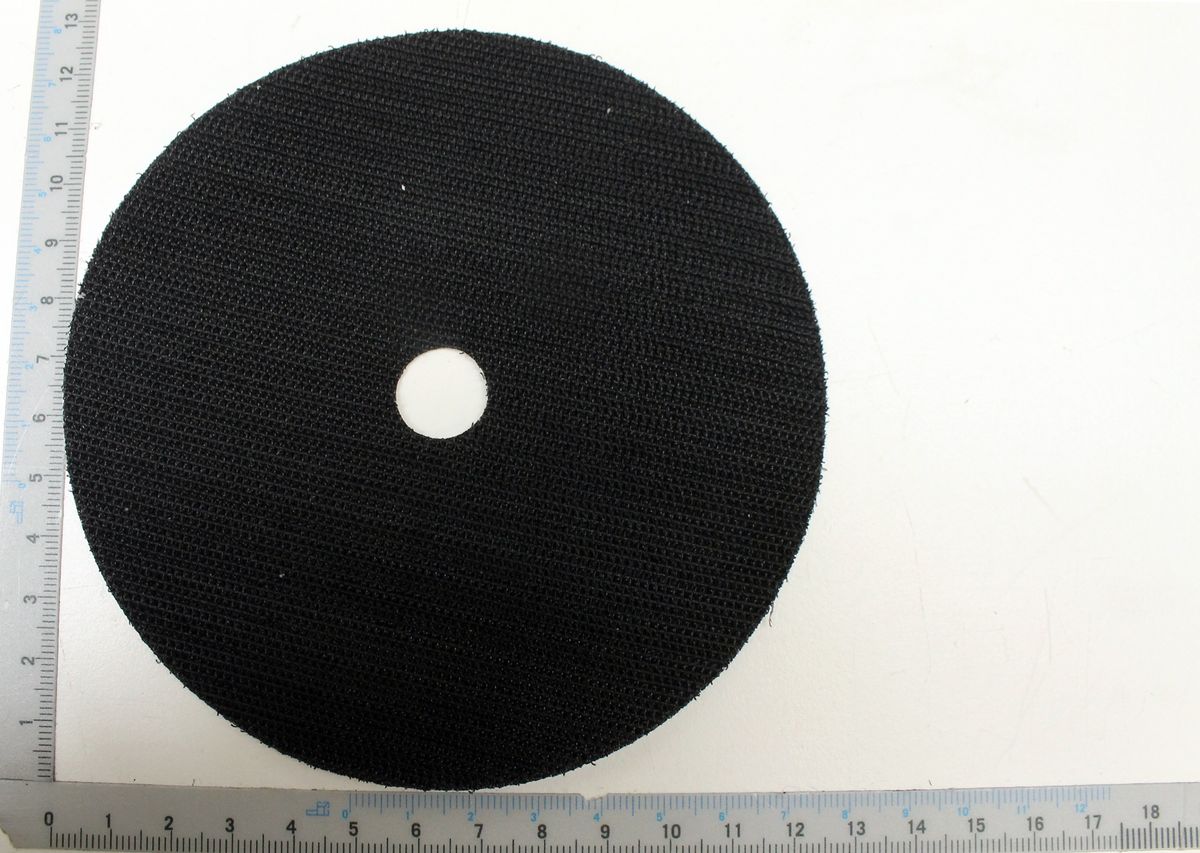 Klettverschluss-Haftbelag mit zentralem Loch, Ø126mm