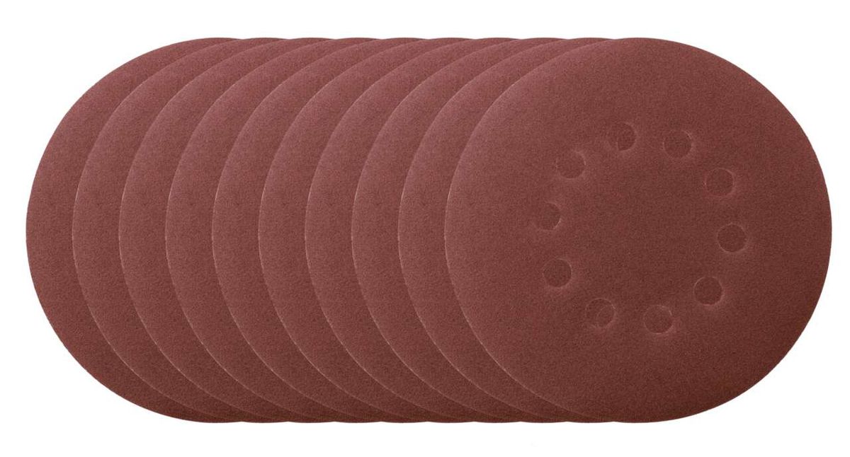 Scheppach Schleifpapier-Satz (10 Stück) mit Lochmuster für präzise Bearbeitung