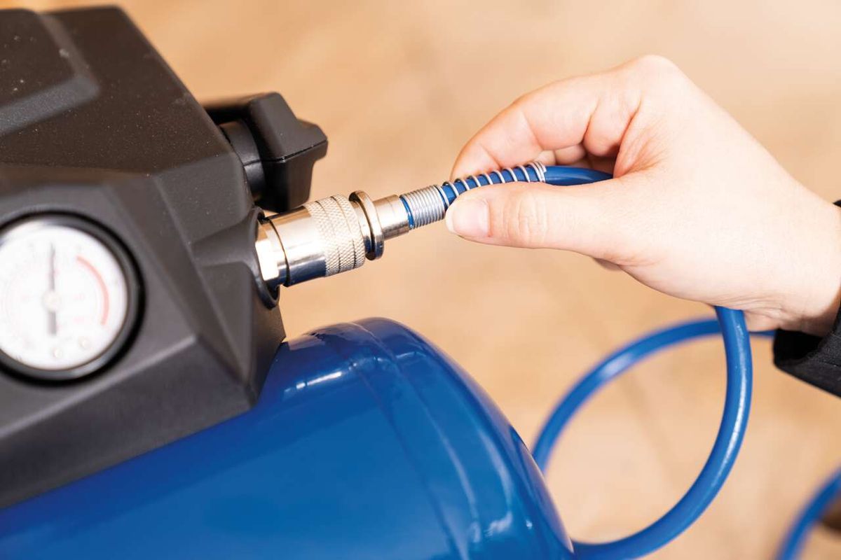 Handbetriebene Kompressoranschlusskupplung für Scheppach-Kompressor HC06