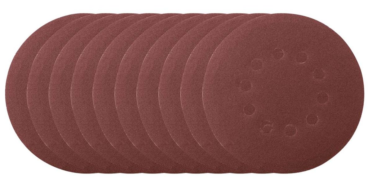 Rundes Schleifpapier-Satz (10 Stück) mit Löchern für Schleifscheibenhalterung