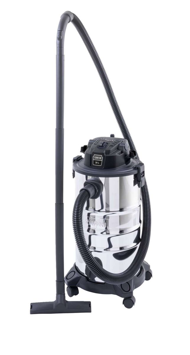 Nass-/Trockensauger WDV30V2-BE von Scheppach, von der Seite fotografiert.