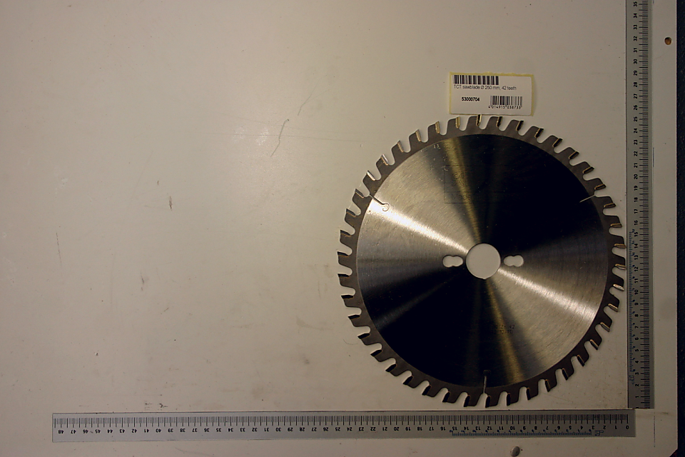 Scheppach-Kreissägeblatt mit 42 Zähnen, Ø 250 mm, für Werkzeugmaschine