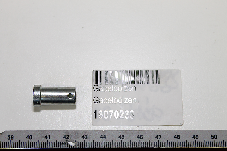 Scheppach-Gabelbolzen mit integriertem Gewindebolzen, Teil der Gabelbolzen-Serie