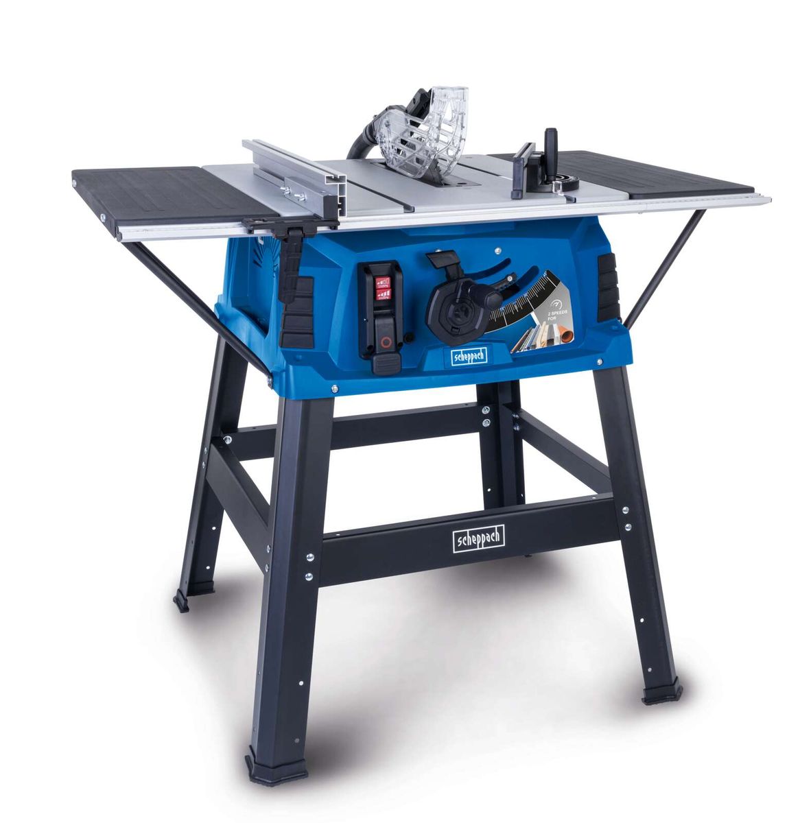 Scheppach-Werkzeugständer mit integriertem Tischsägewerk