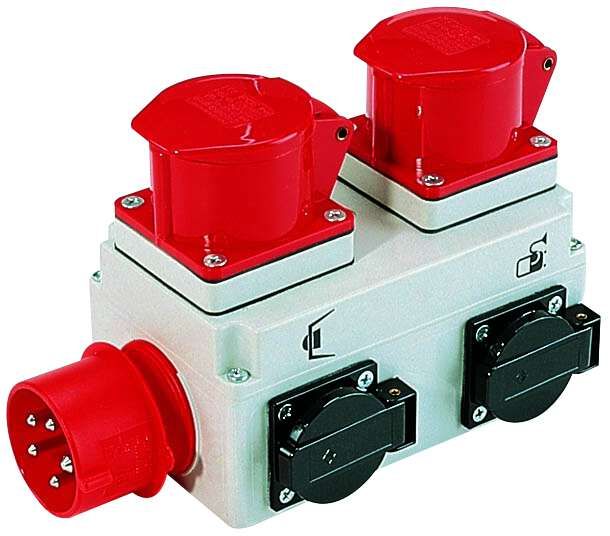 Einschaltautomatik 400V von Scheppach, Ansicht von vorne.