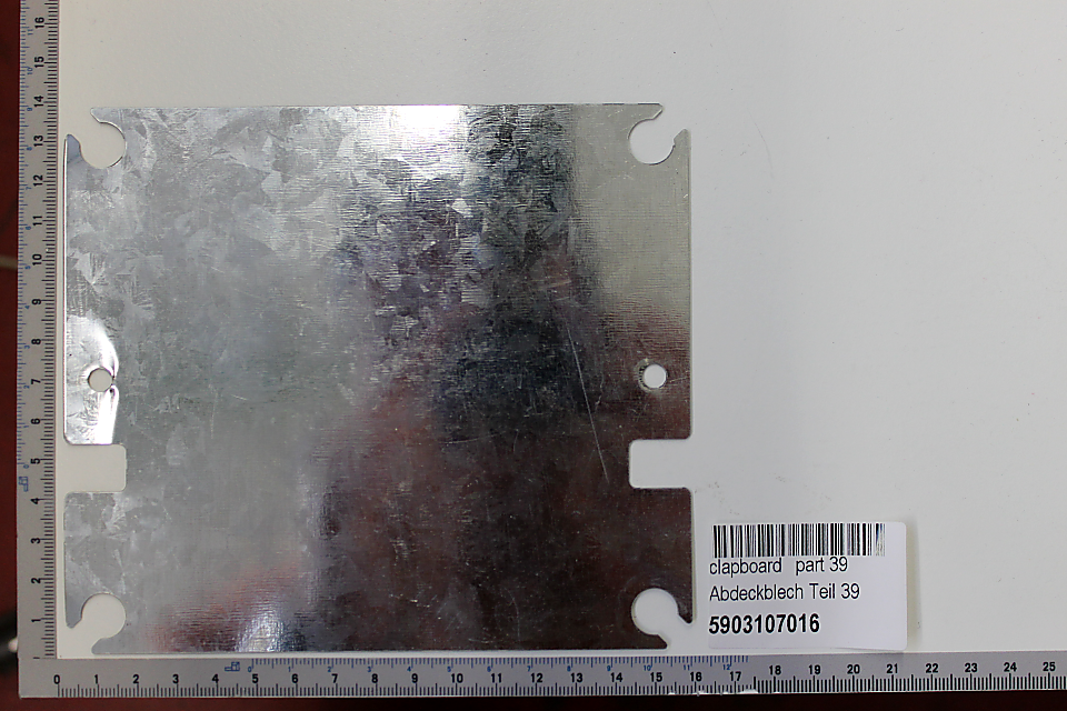 Scheppach-Abdeckblech (Teil 39) für Werkzeugschutz