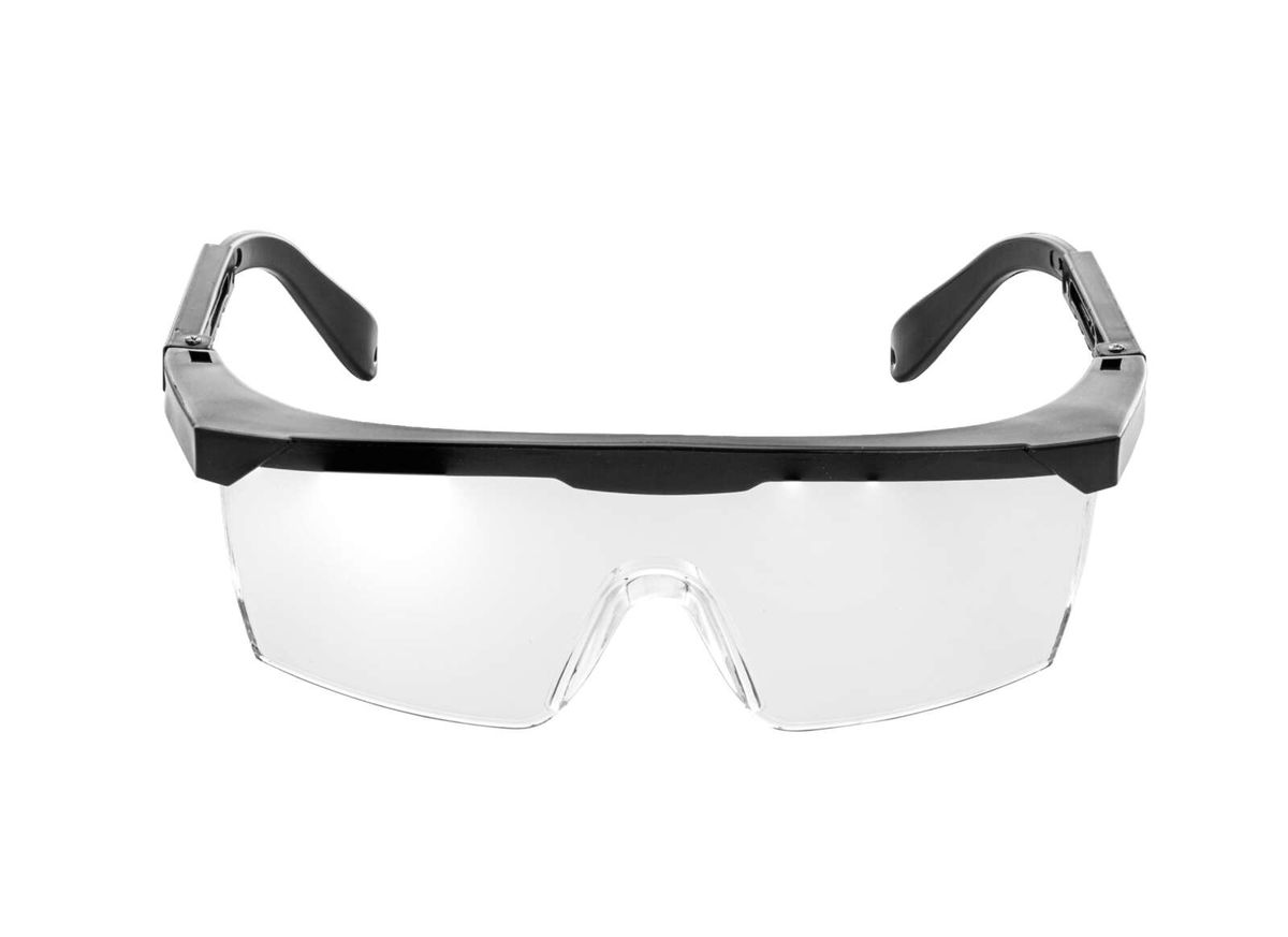 Schutzbrille PDUW280A1 Parkside, frontal von vorne gezeigt.