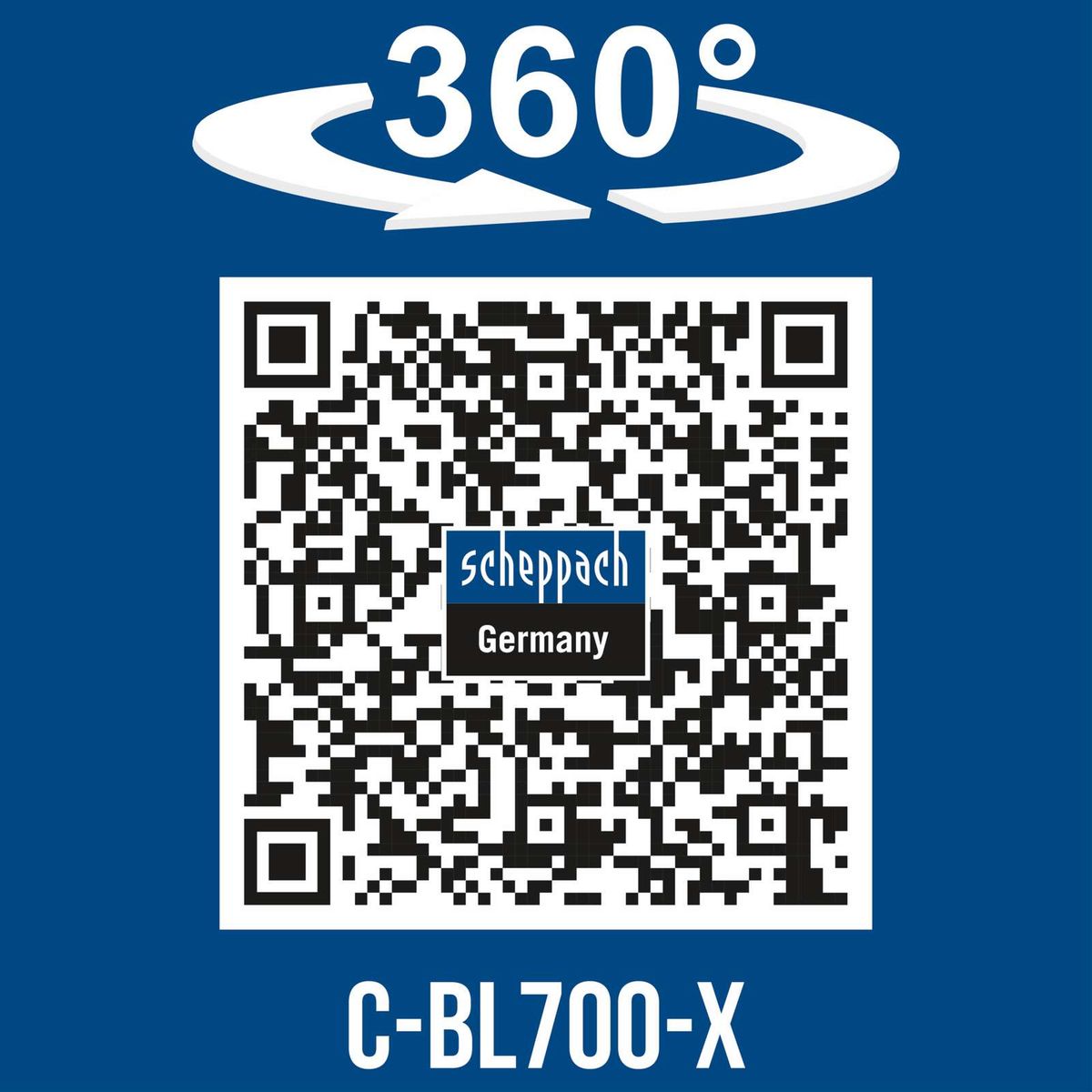 360°-Drehfunktion für einfache Bedienung des Akku-Laubbläsers C-BL700-X