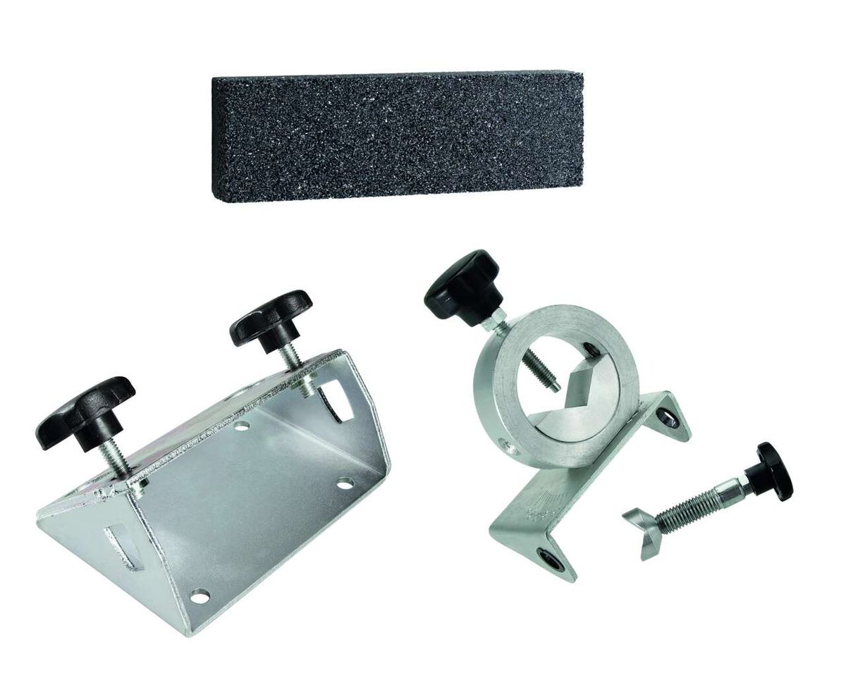 Scheppach-Schleifvorrichtung mit Schraubmechanismus und Klemmring