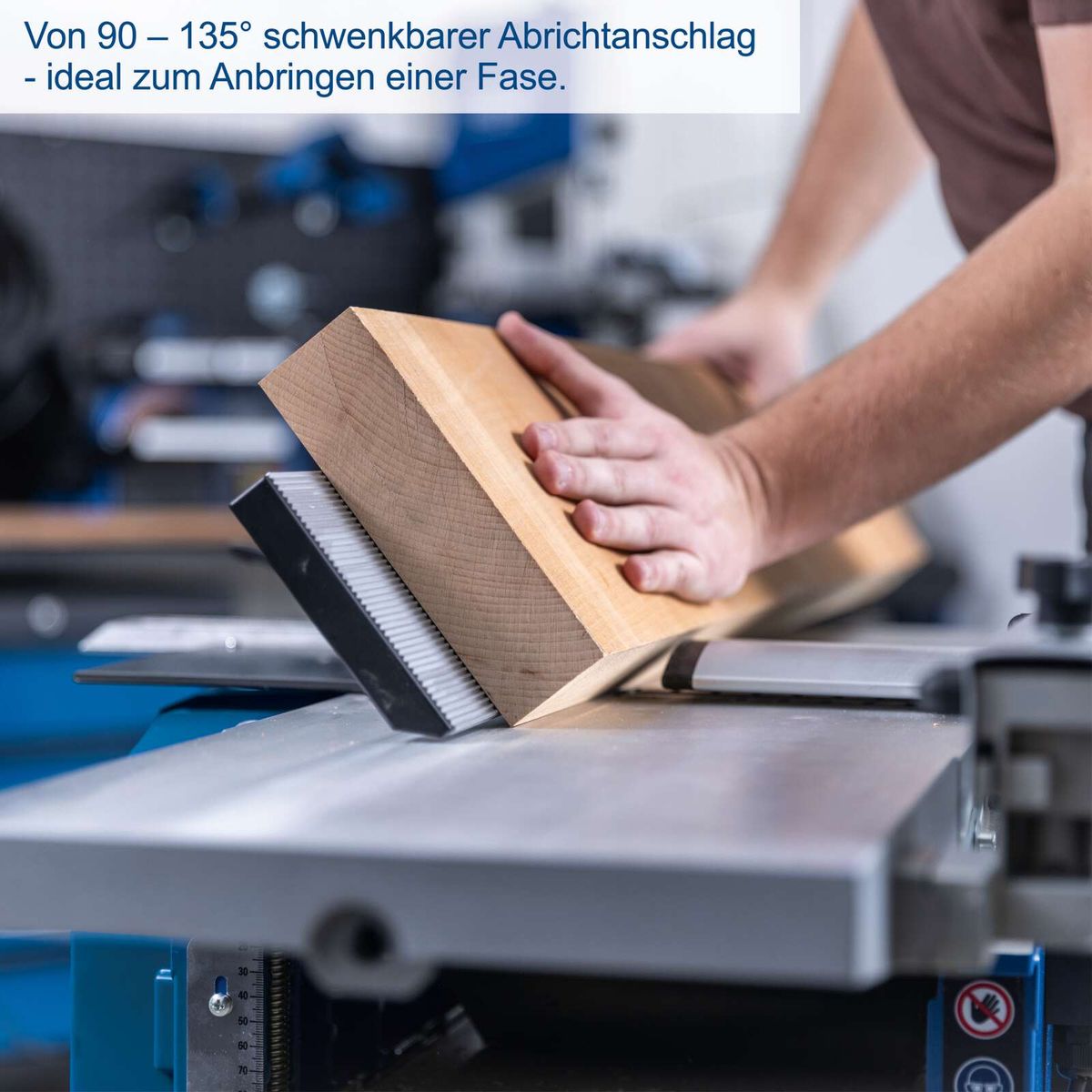 Abrichtanschlagwinkel von 90 bis 135 Grad für Hobelmaschine
