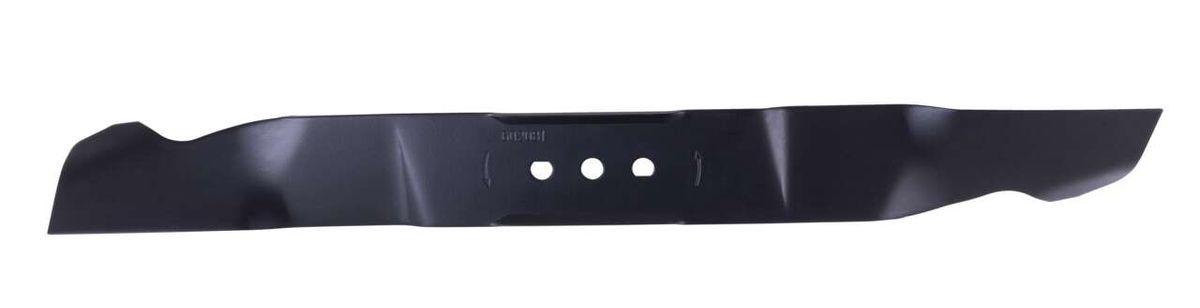 Mäh- / Mulchmesser Scheppach - 530mm | PLM530-225E, MS225-53 u. MS225-53E. Das Messer ist von der Seite zu sehen.