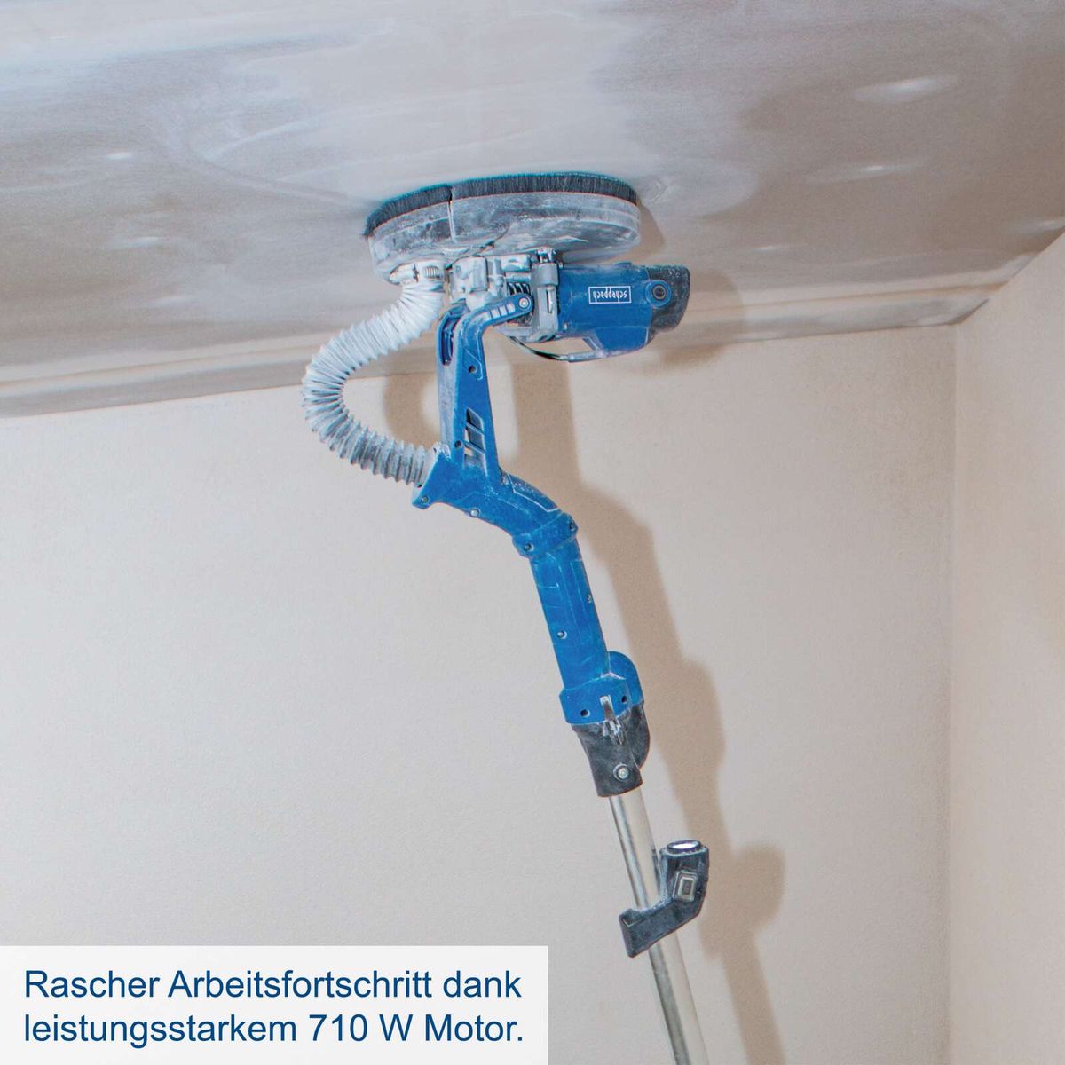 Scheppach Wand- und Deckenschleifer mit 710-Watt-Motor für schnellen Arbeitsfortschritt